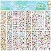 Sinceroduct Stickers for Kids 2400+, 48 Sheets, Motorcycle Bicycle, Luggage Decal,Graffiti Patches Multiple Style Incentive Stickers for Teachers - No-Duplicate Sticker Pack