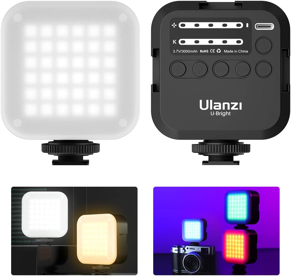 Camera LED Light, VIJIM 36 Mini RGB LED Video Light Amazon.co.uk