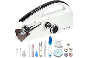 TIKMUS Sewing Machine for beginners, Handheld Sewing Machine for Quick Stitching, Mini Sewing Machine with Sewing Kits Suitable for Home,Travel,DIY