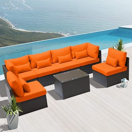 Dineli 12pcs Pack Outdoor Furniture Set Sofa Clips Patio Sectional Connectors Wicker Sofa Furniture Accessories Alignment