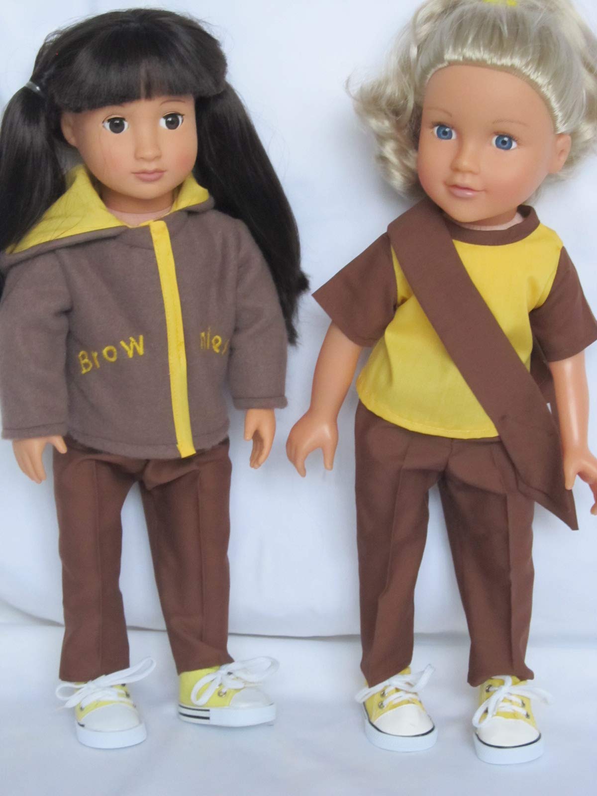 Dollies Boutique Brownie Uniform to fit 18'' dolls like Designafriend; Our Generation; Sindy etc, (br1)