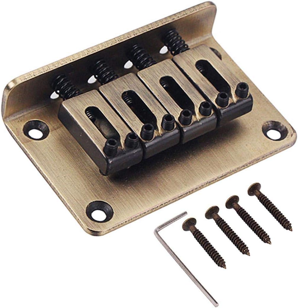 difcuyg5Ozw 4-String Vintage Bass Bridge Allen Wrench Screws Intruments Patrs Electric Guitar Ukulele Instrument Part Accessories - Bronze