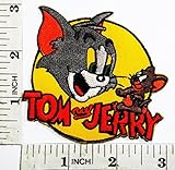 Tom & Jerry Cat and Mouse Cartoon kid patch Symbol Jacket T-shirt Patch Sew Iron on Embroidered Sign Badge Costume