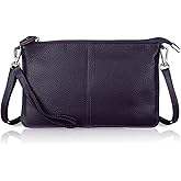 befen Genuine Leather Wristlet Clutch Wallet Purses Small Crossbody Bags for Women with RFID Blocking Card Slots