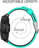 ISABAKE Soft Silicone Watch Strap for Garmin Forerunner 230 235 620 630 735XT view 5