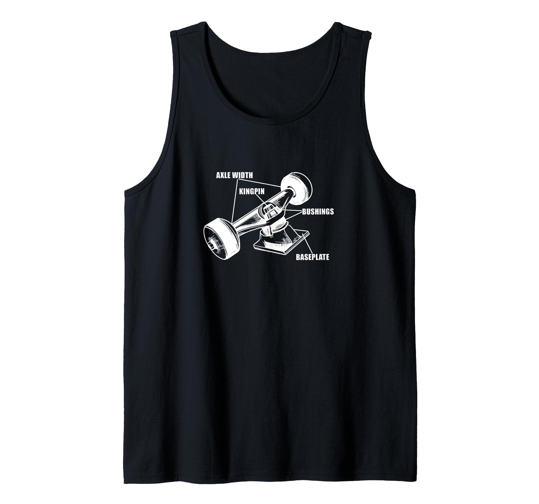 Skateboard wheels Skating Longboard Skater Skateboarding Tank Top