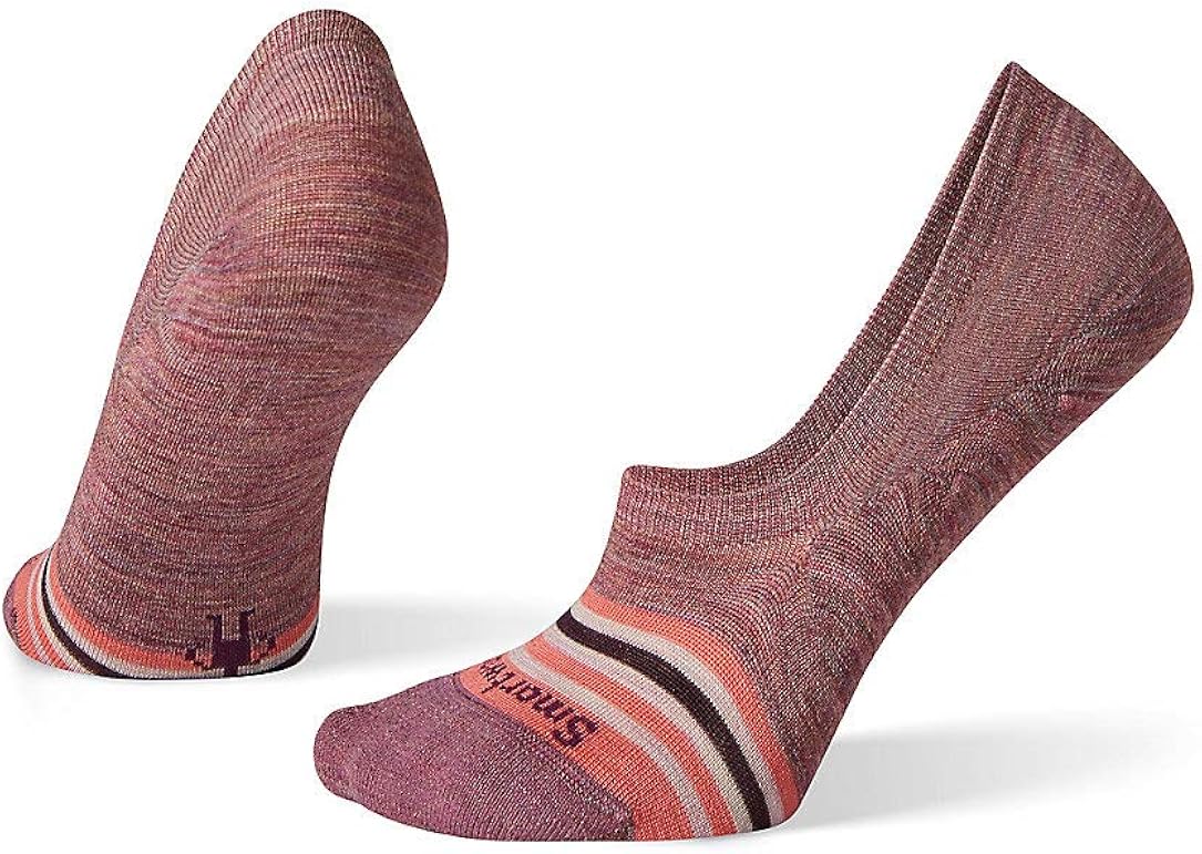 Smartwool Women's Sneaker Striped No Show Merino Wool Socks, Deep Navy, Medium Amazon.ca