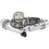 MITZONE Upgrade Aluminum Thermostat Assembly with Housing Compatible with BMW E46 E39 E60 E83 E53 E85 325i 330i 525i 530i X5 X3 Z3 Z4 Replace 11537509227