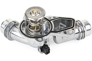 MITZONE Upgrade Aluminum Thermostat Assembly with Housing Compatible with BMW E46 E39 E60 E83 E53 E85 325i 330i 525i 530i X5 X3 Z3 Z4 Replace 11537509227