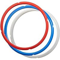 SiCheer Sealing Ring Silicone Gasket Accessories Compatible with Ninja Foodi 6.5 Quart and 8 Quart Rubber Sealer…
