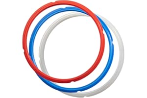 SiCheer Sealing Ring Silicone Gasket Accessories Compatible with Ninja Foodi 6.5 Quart and 8 Quart Rubber Sealer Replacement for Pressure Cooker and Air Fryer, Pack of 3, Sealing Ring-Ninja Foodi