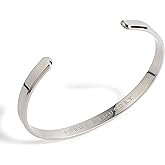 Forge & Foundry Men's Minimalist Titanium Cuff Bracelet | Versitile Unisize Waterproof | Design-Led Artisan Jewelry, from London | Ravick