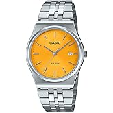 Casio MTP-B145D-9AV Men's Vintage Stainless Steel Yellow Dial 3-Hand Analog Watch
