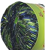Ladder Trellis Glitter Trail Yarn sea Green Blue with lurex #322