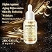 Face Skin 24 K Gold Ampoule Anti-Wrinkle Anti-Aging Serums For Reducing Fine Lines+Brightening Skin Tone+Anti-Oxidant+Nourishing Whitening Firming