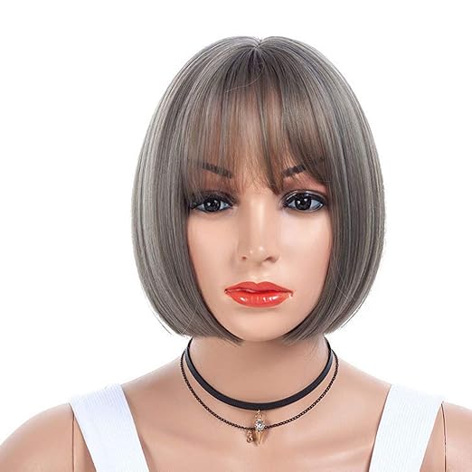 Amazon Com Maxfox Bob Hair Girls Fiber Full End Short