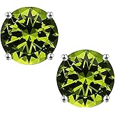 Ursilver Birthstone Earrings for Women - S925 Sterling Silver Stud Earring 12 Months Birthstone Stud Earrings for Women Her Jewelry Gifts