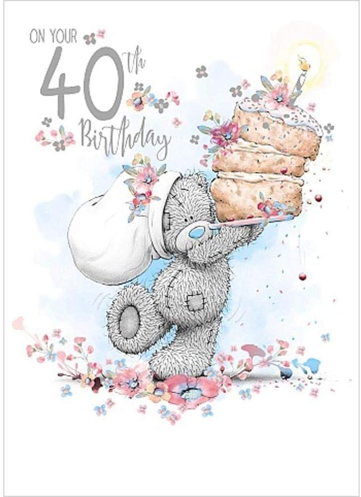 Me To You Tatty Teddy 40th Birthday Card Bear With Presents Greeting Cards Party Supply Seedsbazar Home Garden