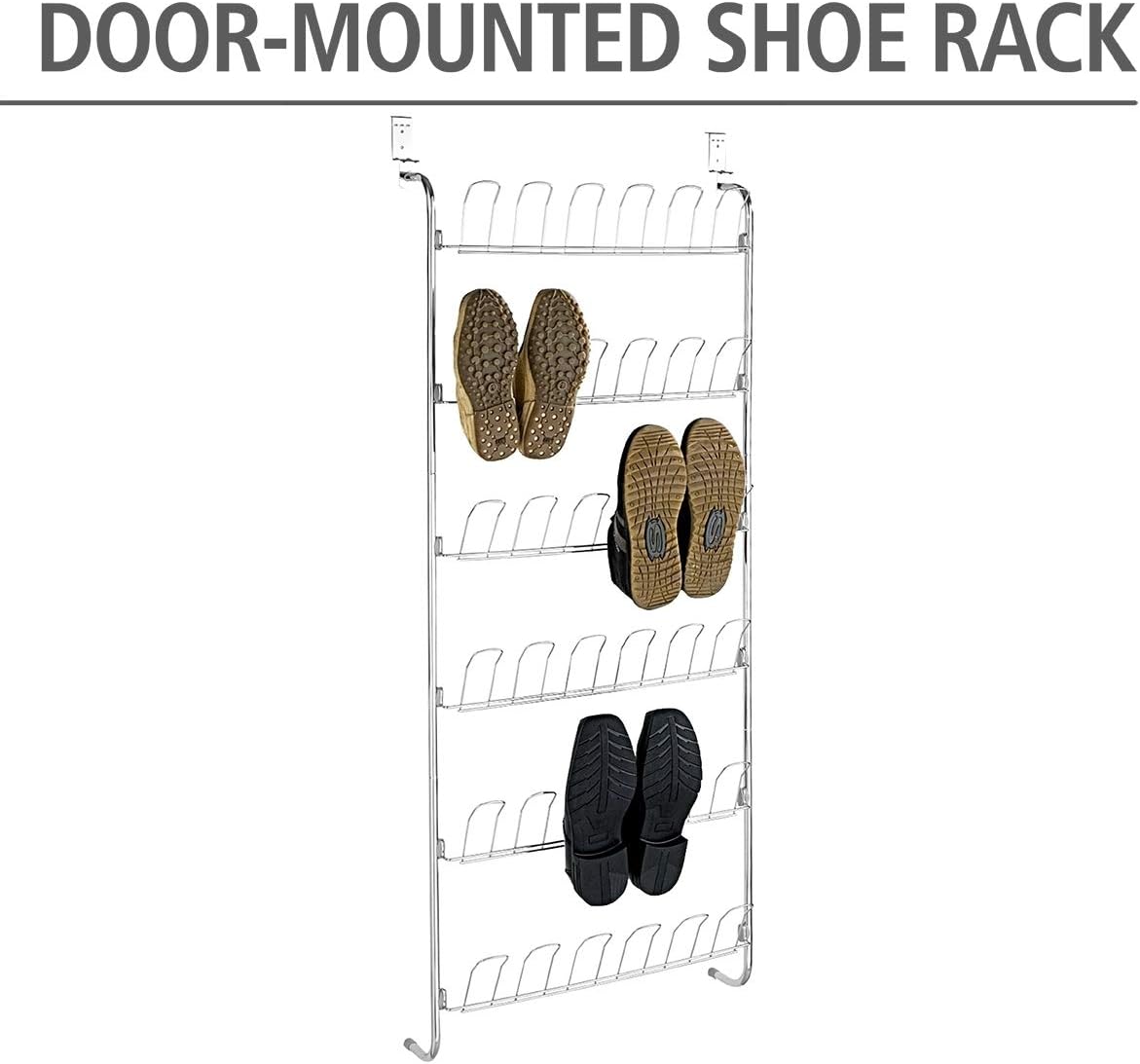 Wenko Door rack for 18 pairs of shoes, 23.2 x 59.4 x 5.5