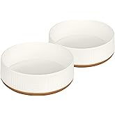 Harry Barker Large Modern Dog Bowls, 2-Pack Eco-Friendly Plastic Pet Food & Water Bowls, Non-Slip Base, Dishwasher Safe, BPA-Free, Neutral Design