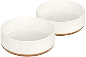 Harry Barker Large Plastic Modern Dog Bowls - 2 Pack