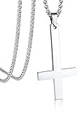 Bandmax Stainless Steel Upside Down Cross Necklace