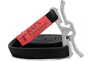 LIGHTNING X PRODUCTS Rats Medical Rapid Application Tourniquet System Quick-Apply Emergency Hemorrhage Control Medical Tool (Black)