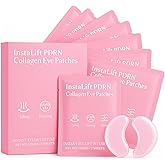 WAESKI Instalift Pdrn & Collagen Eye Patches, Deeply Hydrating Anti-Wrinkle Eye Mask, Gentle on Sensitive Skin, Eye Patches for Puffy Eyes, Dark Circles & Wrinkle, 8 Pairs (1)