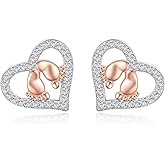 Zepmais Pregnancy Gifts for First Time Mothers 925 Sterling Silver-Footprint Earrings for Pregnant Wife Daughter Sister Friends-Mothers Day Jewelry Gifts