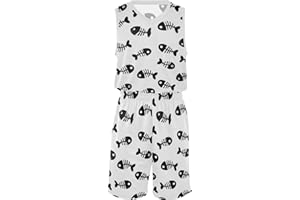 Basketball Jerseys for Kids Youth Sports Suit T-Shirt Short Uniform Set Boys Girls 6-7T Fish Bone