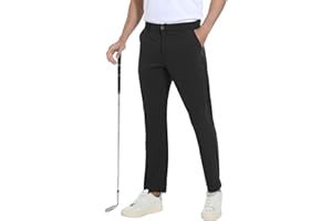 Boyzn Men's Golf Pants with 5 Pockets Lightweight Stretch Quick Dry Casual Travel Work Dress Pants