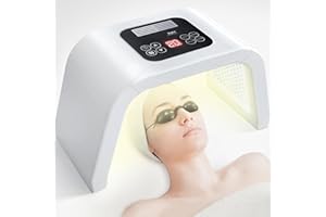 LOUDYKACA Red-Light-Therapy-for-Face, 7 Color Light Therapy LED Face Mask SPA Equipment