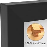 wyewye A4 Frame Wood with A5 Mount, Wall or Table Stand, Plexiglass, Black view 5