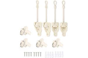 IVYSUN Sun Shade Replacement Parts Shade Tie Downs and End Cap with Ring Kit,Weather Resistance,Compatible with Coolaroo Exterior Roller Shade,Outdoor Blinds(Sand,2 Set)