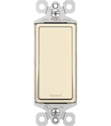 Legrand radiant TM873LASLCC10 15 Amp Rocker Wall Switch with