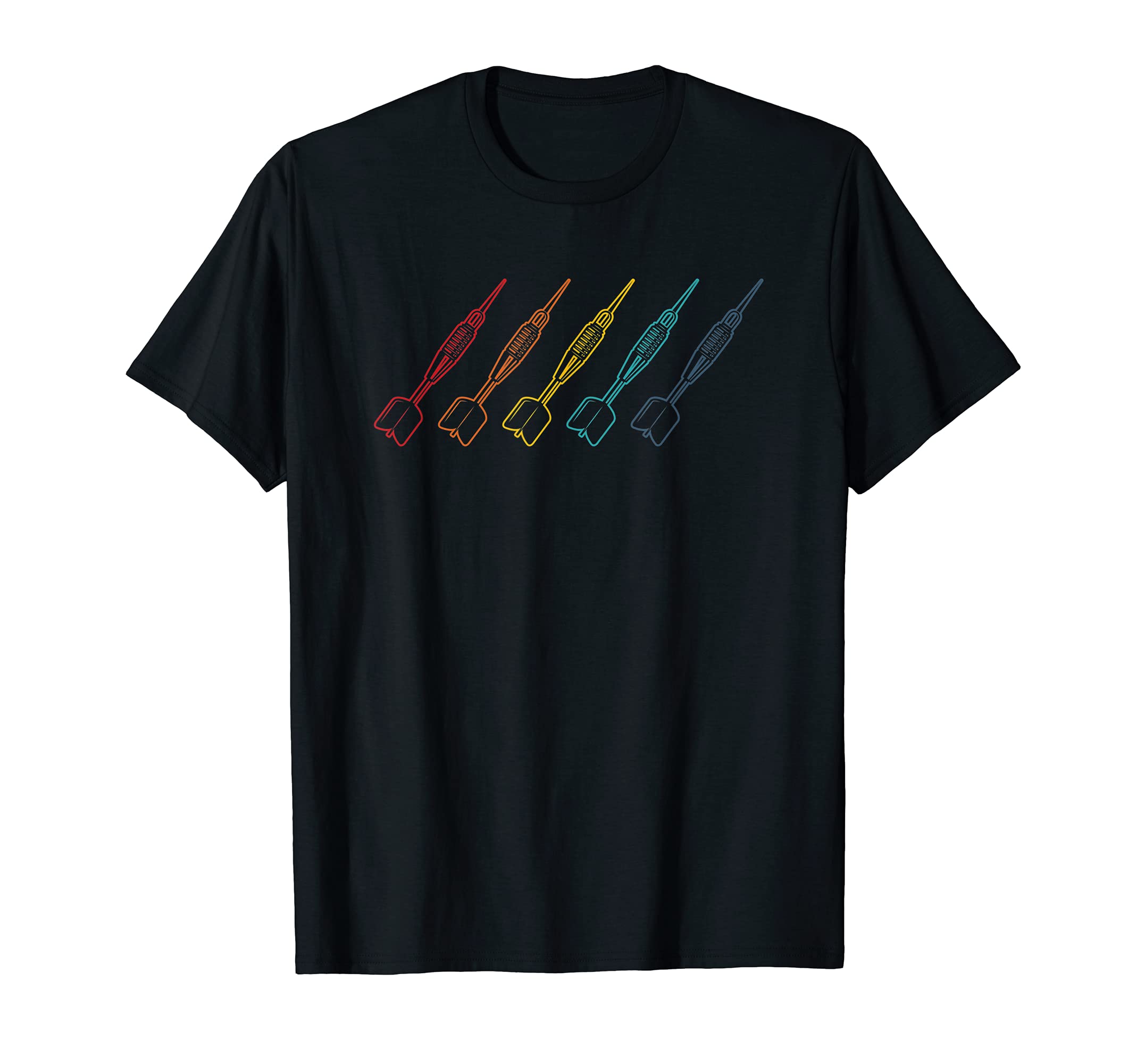Retro color darts unique darts player T-Shirt