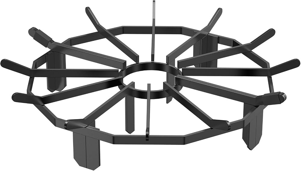 VEVOR 27 Inch Heavy Duty Log Grate Firewood Burning Rack Holder Steel Legs