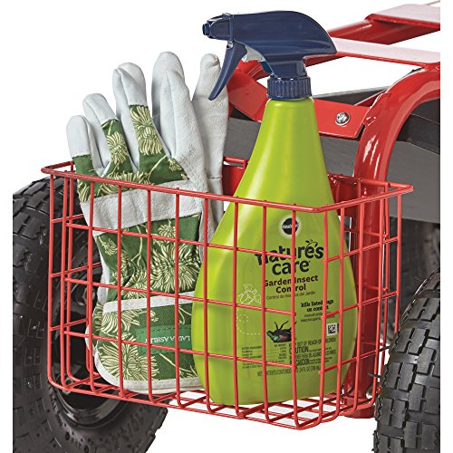 Kotulas Deluxe Rolling Garden Seat with Easy Change Turnbars — Red