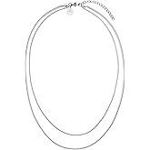 Purelei® Two Layers Necklace – Stainless steel jewelry – Waterproof chain – 15.75-17.72 inches adjustable length – Fashion jewelry for your individual look