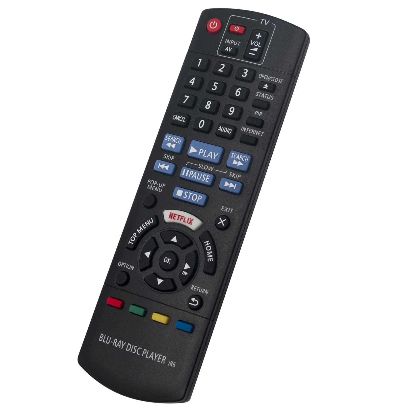 VINABTY Replacement Remote Control Fit for Panasonic Blu-ray Disc DVD Player DMPBDT166 DMPBDT165 DMPBD83 DMPBDT167 DMPBD84 Remote N2QAYB001029