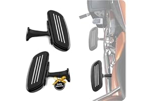 KEMIMOTO Passenger Floorboards with Mount Bracket Kits Compatible with 1993-2024 2025 Touring Road Glide Street Glide Road Ki