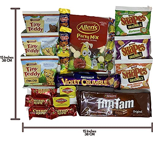 Australian Candy & Snack Box (23 Items) Very Best Australian Food Gift