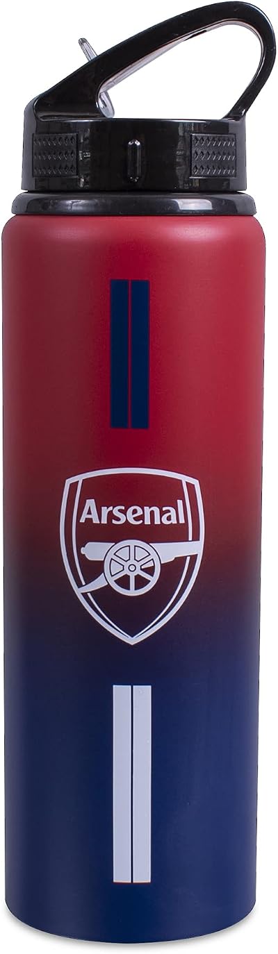 Hy-Pro Arsenal F.C. 750ml Aluminium Fade Water Bottle White