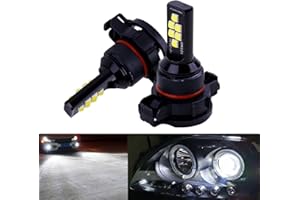 SOCAL-LED LIGHTING 2x H16 5202 LED Fog Light Bulb Advanced 3030 SMD Bright Colorful Daytime Running DRL Lamp, Cool White