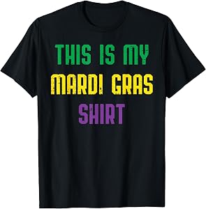 This is My Mardi Gras Shirt Funny Outfit Men Women Kids T-Shirt