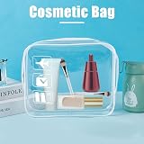 BEHAHAI Clear Travel Toiletry Bag TSA Approved Quart Size 2 Pack view 5