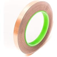 Bertech Copper Foil Tape with Conductive Adhesive, 1/4 Inch x 36 Yards