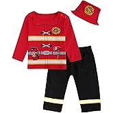 COSLAND Baby Boys and Toddlers' 3Pcs Halloween Costume, Cotton, Novelty Outfit, 12 Months-3T