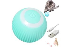 BAILCONTI Wloom Power Ball 2.0 Cat Toy, Aiveys Smart Ball Cat, Gertar Cat Toy, USB Charging Smart Pet Toy Ball, Interactive Pet Ball for Cat, 2 in 1 Automatic 360° Self Rolling Ball (Blue)