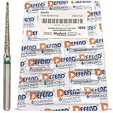 DEFEND DIAMOND BURS NEEDLE #858-012C COARSE GREEN